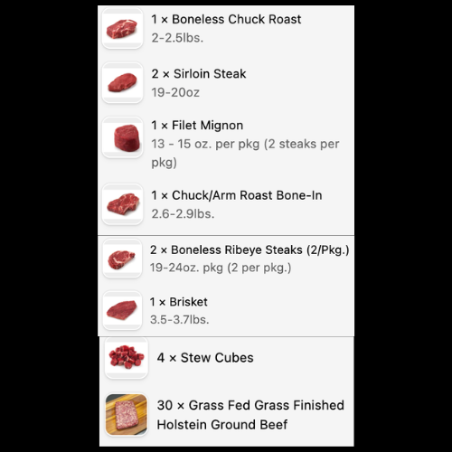 50lb. Beef in Bulk Bundle