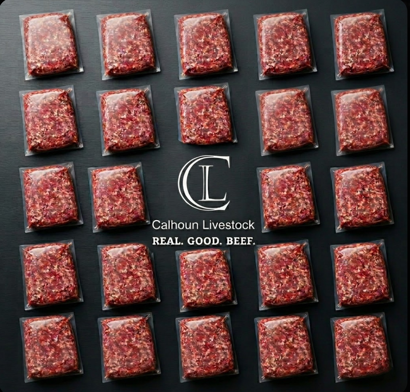 25lb. Ground Beef Bundle ($12.49/lb.)